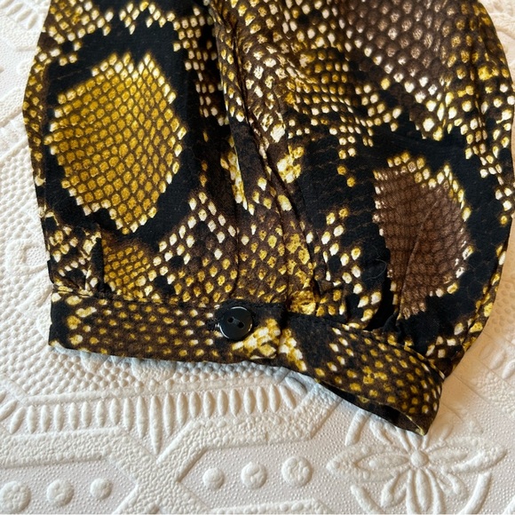 Zara Snakeskin Print Dress Sz L EUC - Picture 9 of 13